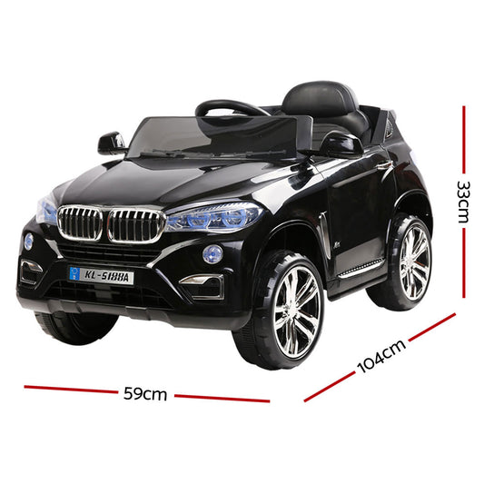 BMW X5 Inspired Electric 12V Black Kids Ride On Car