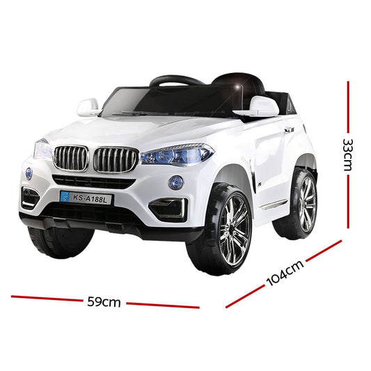 Kids Ride On BMW X5 Car  - White