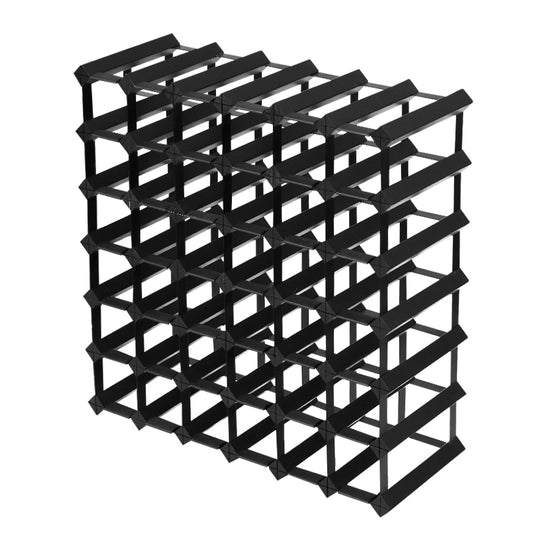 42 Bottle Wine Rack Timber Wooden Storage Holders Cellar Black