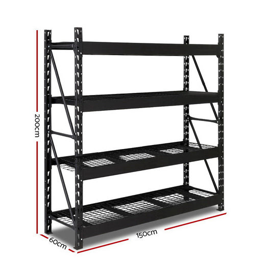 2.0m Heavy Duty Steel Racking Shelving Garage Storage Rack