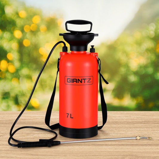 Weed Sprayer Pressure 7L Shoulder Pesticide Spray Bottle Farm Garden