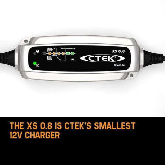 CTEK XS0.8 6 Stage Trickle Smart Battery Charger