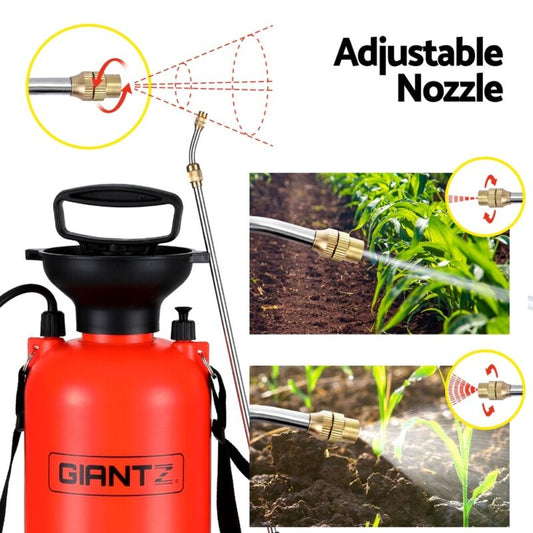 Weed Sprayer Pressure 7L Shoulder Pesticide Spray Bottle Farm Garden