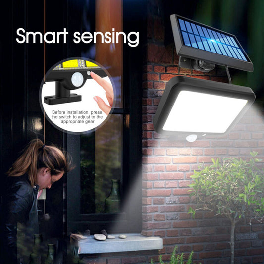 100 Led Solar Sensor Light Motion Detection Security Garden Flood Lamp