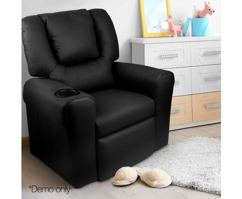 Kids PU Leather Reclining Armchair