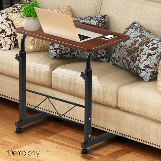 Portable Height Adjustable Wooden Laptop Table