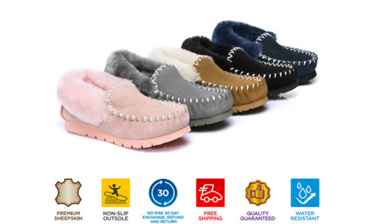 UGG Australian Genuine Sheepskin Slippers Moccasins